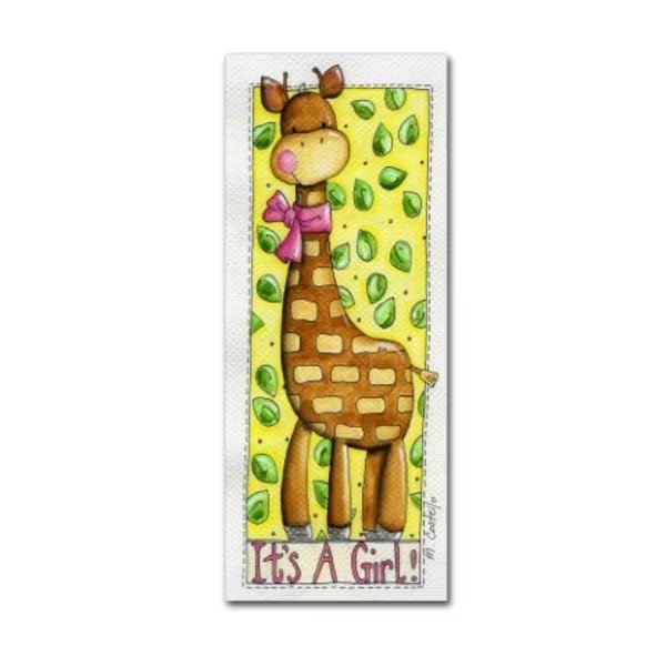 Maureen Lisa Costello 'Its a Girl ' Canvas Art, 8x19, Trademark Fine Art, Mfr#: ALI12286-C819GG